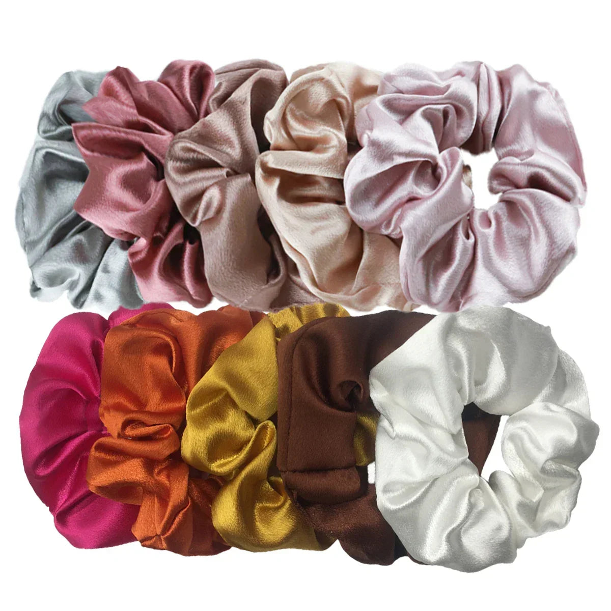 Women's Silky Satin Hair Scrunchies Set
