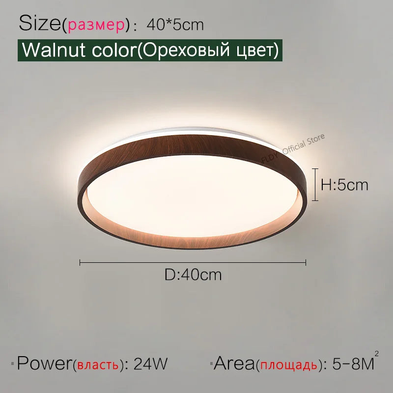 DecorBites™ LED Ceiling Lamp: Simple Modern Round Study Bedroom Balcony Light