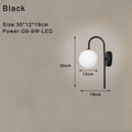 DecorBites™ Frosted Glass Ball LED Wall Lamp for Bedroom and Corridor