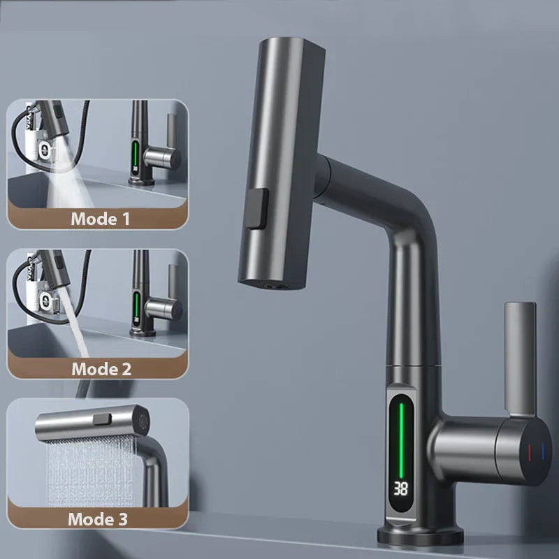 DecorBites™ Digital Display Basin Faucet with Temperature Control