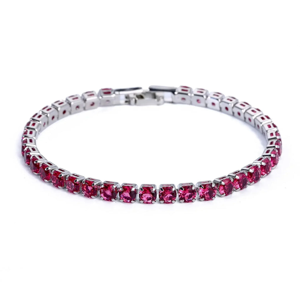 4mm Cubic Zirconia Tennis Bracelet