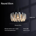 DecorBites™ Crystal LED Chandelier: Modern Luxury Room Decor Pendant Light for Home, Bedroom, Restaurant & Ceiling
