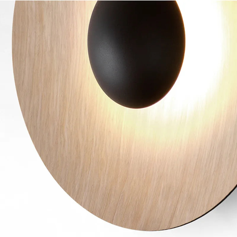 DecorBites™ Ginger Round Wall Lamp: Nordic Design Loft Lamp for Bedroom, Office, Aisle
