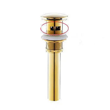 DecorBites™ Gold Brass Square Basin Faucet Single Handle Deck Mounted Bathroom Sink Mixer