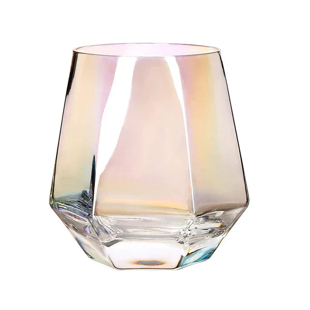 DecorBites™ Diamond Crystal Glass Water Kettle Cup Set - Clear Luxury Juice Pitcher