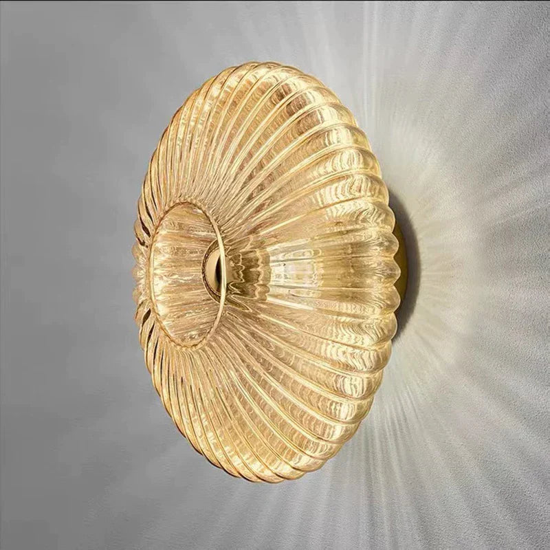 DecorBites™ Glass Ripple LED Wall Lamps for Indoor Home Decoration