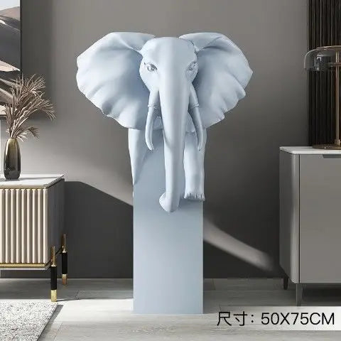 DecorBites™ Elephant Ornaments: Light Luxury Living Room Decor for Home & Office