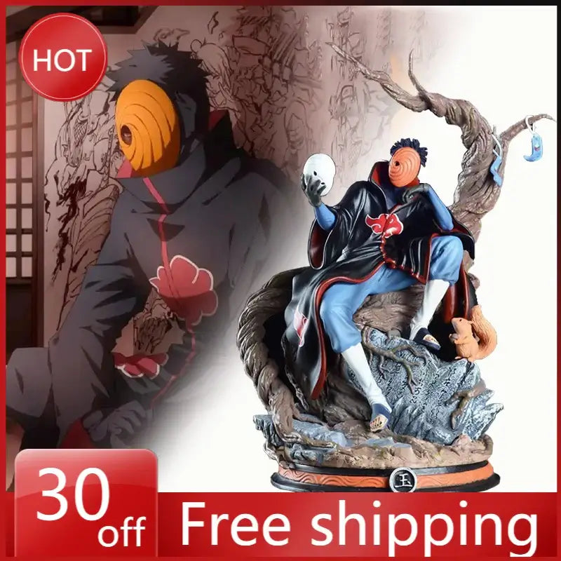 Akatsuki Tobi Uchiha Obito Figure 32cm Naruto PVC Model
