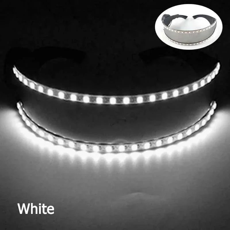 Cyberpunk Futuristic Luminous Rave Goggles LED glowing glasses Accessories