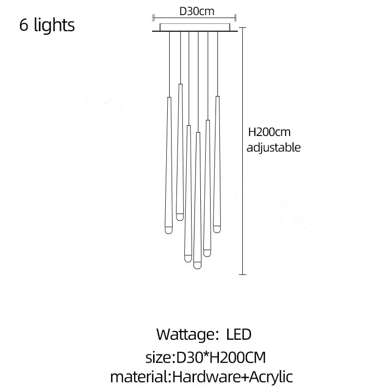 DecorBites™ Crystal LED Chandelier for Stylish Home Lighting & Elegant Decor
