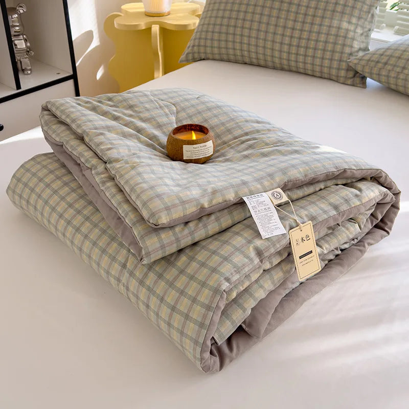 DecorBites™ Cotton Summer Quilt with Soybean Fiber Filling - Four Seasons Comforter