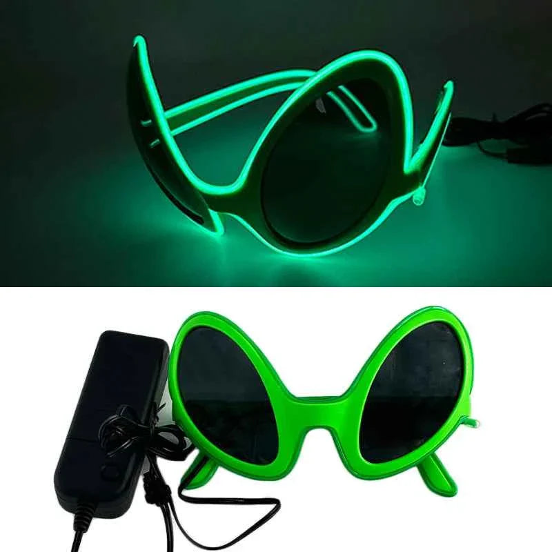 Cyberpunk Futuristic Luminous Rave Goggles LED glowing glasses Accessories