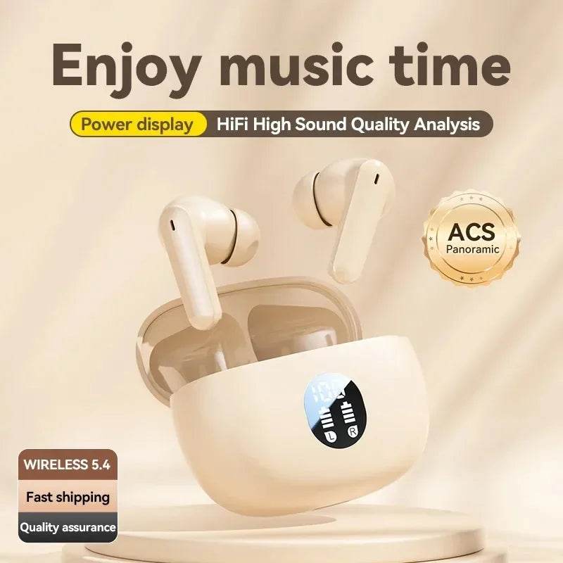 S510 TWS Wireless Headphones Earphone Bluetooth-compatible 5.4 Waterproof Headset with Mic Earbuds
