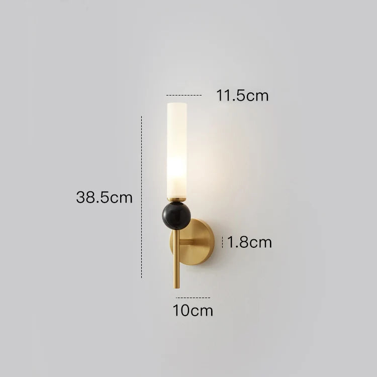 DecorBites™ Copper Wine Corridor Wall Lamp for TV Background & Bedside, Marble Finishes