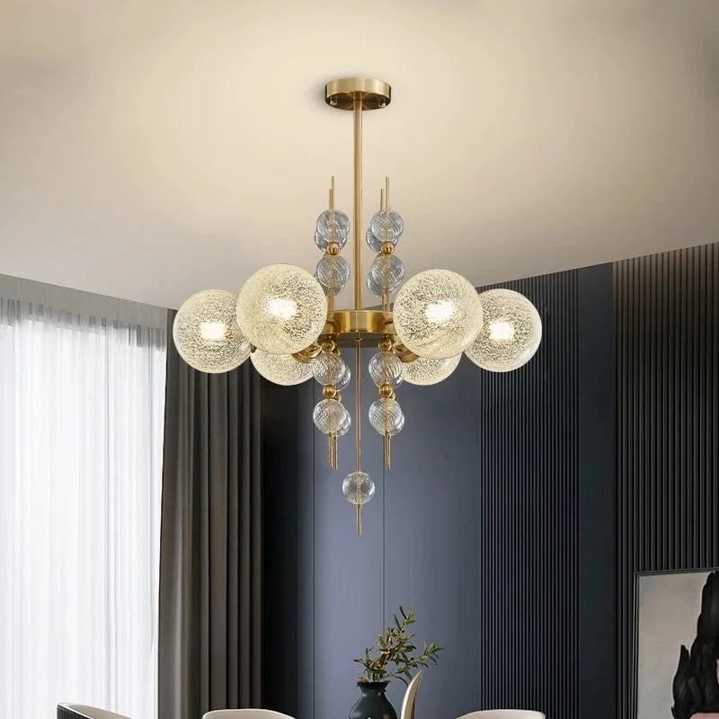 DecorBites™ Glass Ball LED Pendant Chandelier - Modern Kitchen Island Luminaria