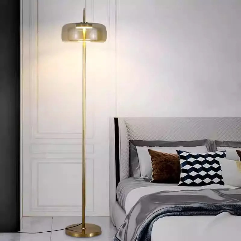 DecorBites™ Glass LED Floor Lamp Modern Luxury Home Decor Living Room Lighting