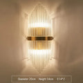 DecorBites™ Glass Rod Crystal Wall Sconce: Modern Luxury Bedroom Living Room Light