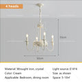 DecorBites™ French Light Luxury Living Room Chandelier American Atmosphere Candle Lamp