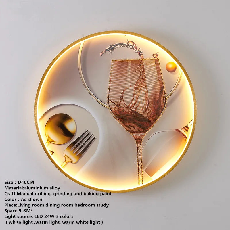 DecorBites™ LED Fishes Wall Picture Sconces: Creative Bedroom Lighting Fixture