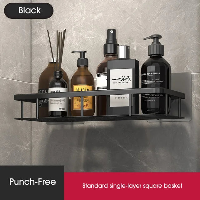 DecorBites™ Corner Shower Shelf Bathroom Storage Holder Shampoo Organizer & Accessories