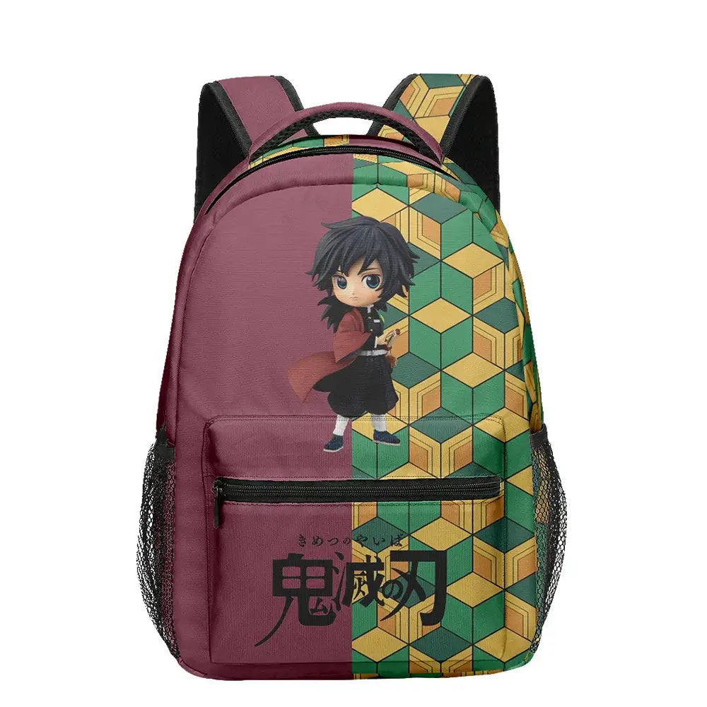 Demon Slayer Backpack Set: Tanjiro & Nezuko School Gear