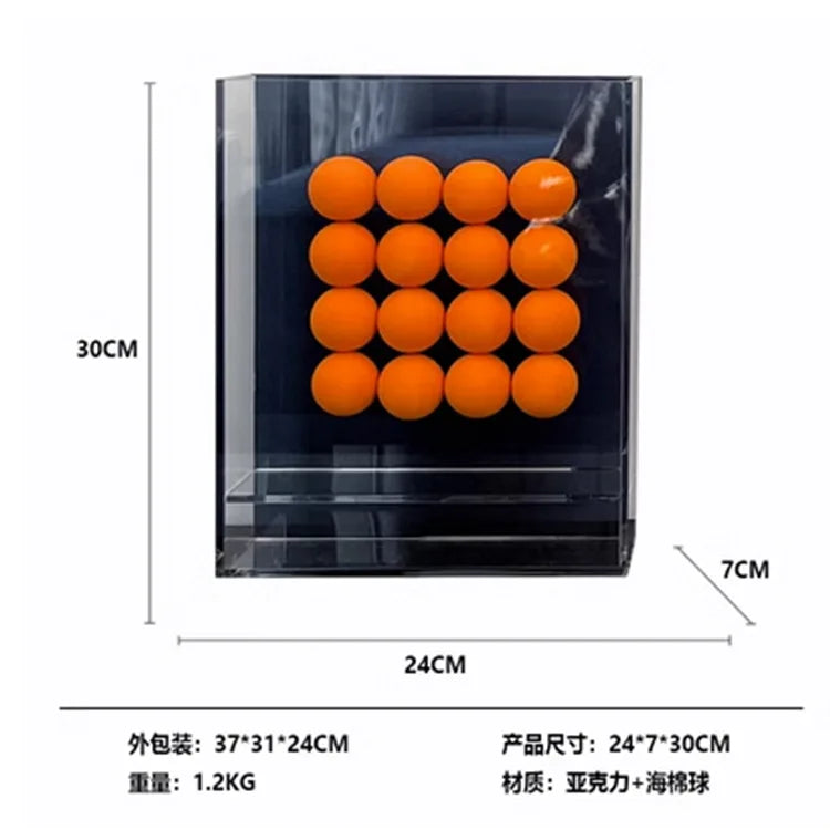 DecorBites™ Geometric Abstract Acrylic Ball Ornament in Decorative Painting Frame