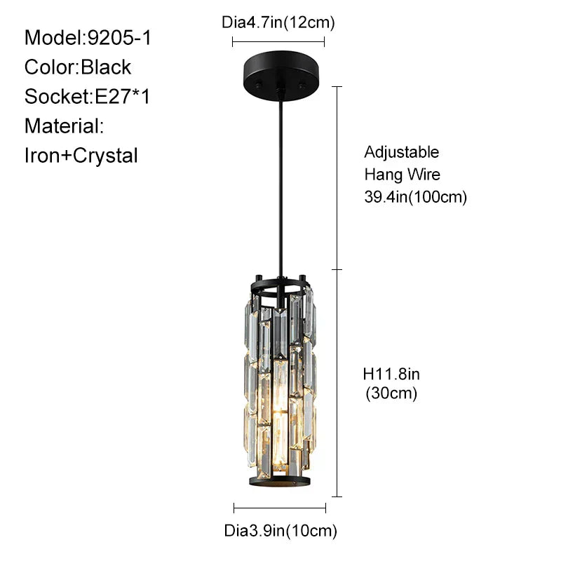 DecorBites™ Gold Crystal Chandelier: Elegant Dining Room Pendant Lighting