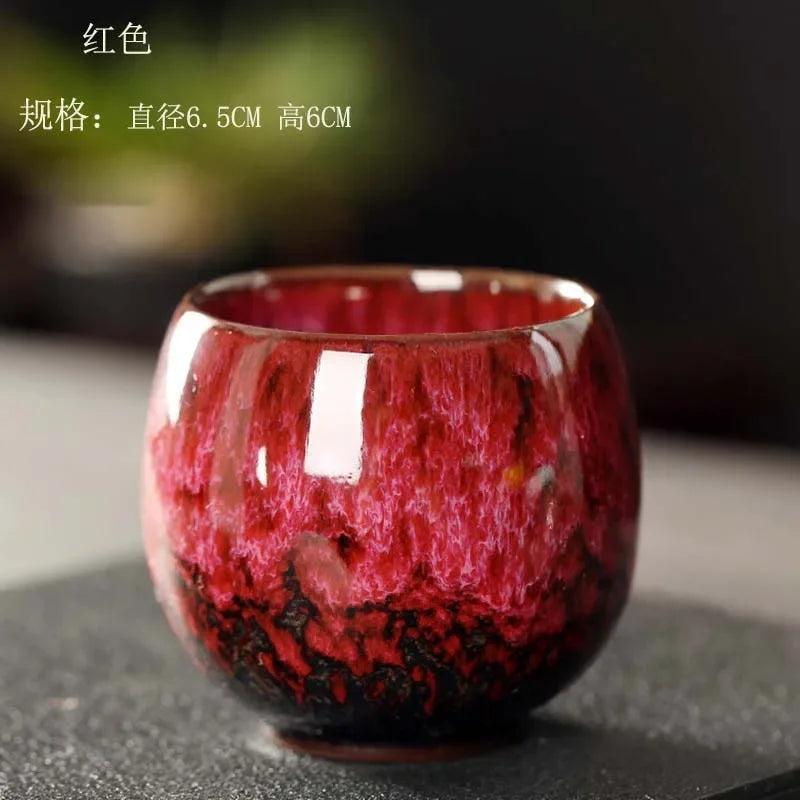 DecorBites™ Egg Style Ceramic Tea Cup Porcelain Kung Fu Cups Set