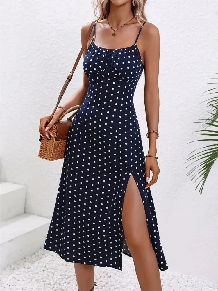 Market Polka Dot Midi Dress