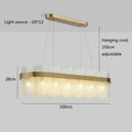 DecorBites™ Glass Chandelier for Ceiling: Elegant Lighting Solution for Dining Table