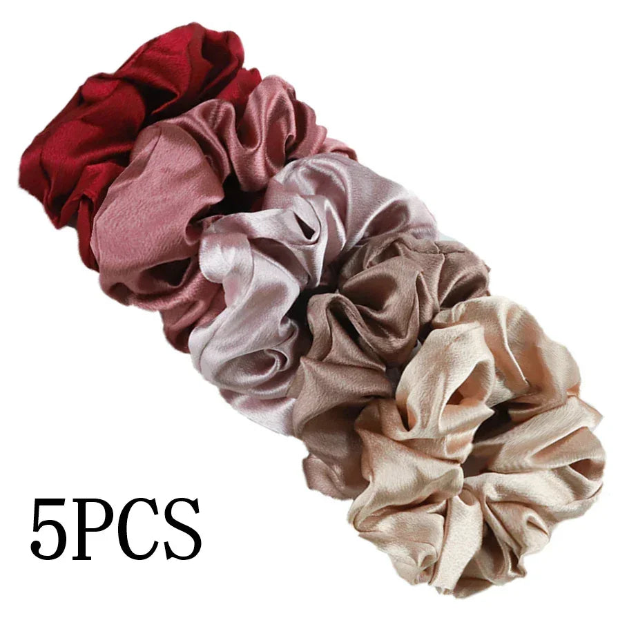 Women's Silky Satin Hair Scrunchies Set
