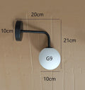 DecorBites™ Elegant Glass Wall Lamp for Living Room Bedroom LED Lighting