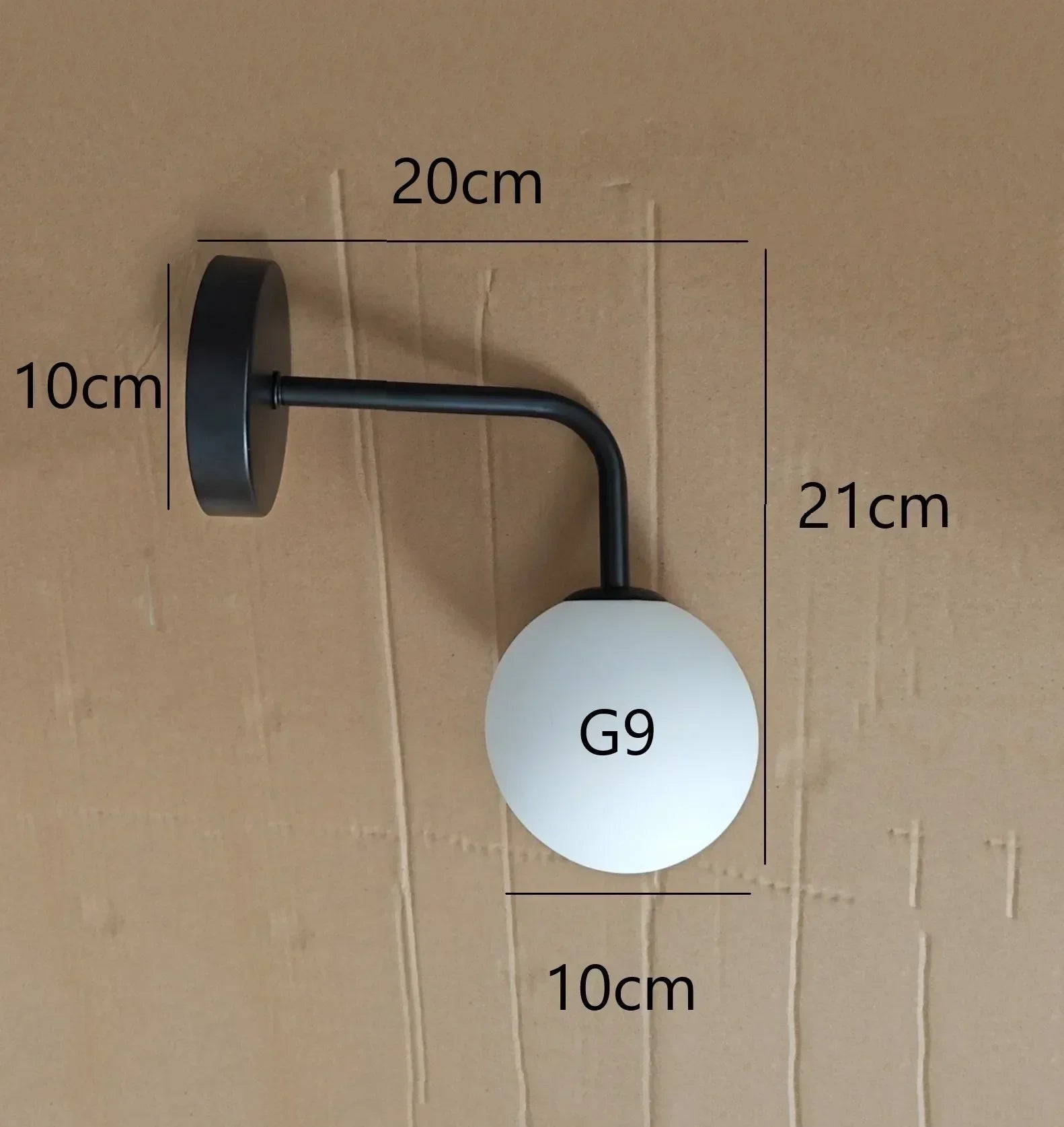 DecorBites™ Elegant Glass Wall Lamp for Living Room Bedroom LED Lighting