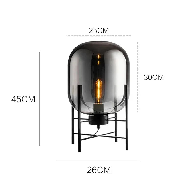 DecorBites™ Glass Ball LED Floor Lamp - Postmodern Scandinavian Design