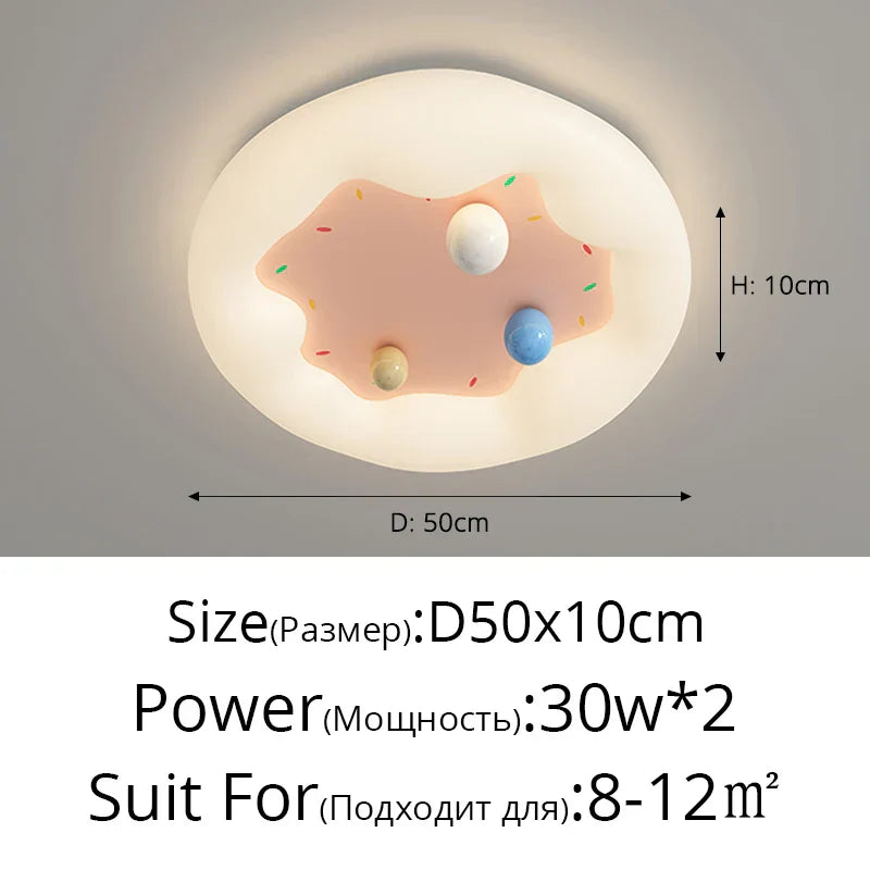 DecorBites™ Kids Room Chandelier Remote Dimable Ceiling Lights