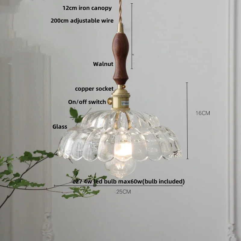 DecorBites™ Green Glass LED Pendant Lights | Nordic Modern Kitchen Hanging Lamp Fixtures