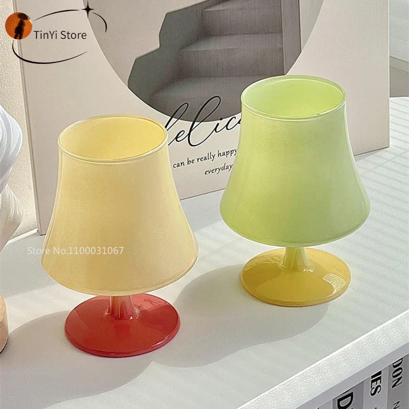 DecorBites™ Gem Champagne Coupe Goblet Glass Set for Cocktails and Desserts