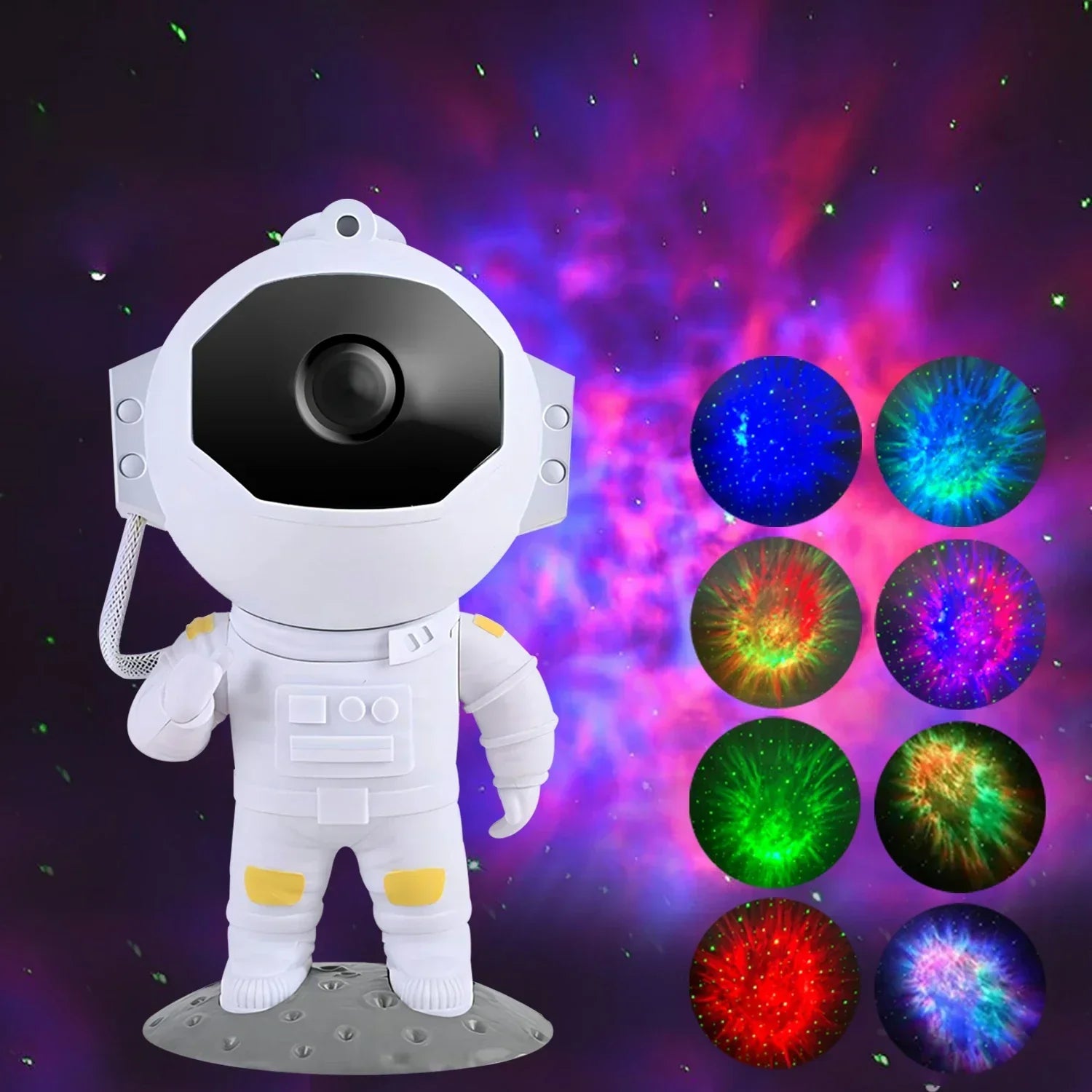 DecorBites™ Galaxy Star Projector Night Light Remote Control Timer Kids Gift