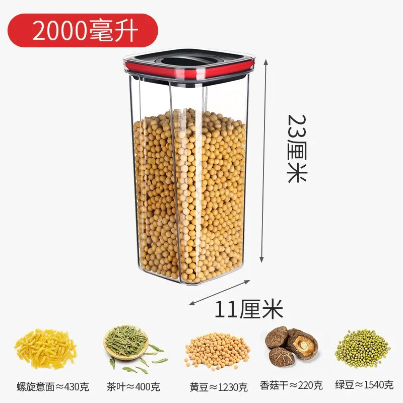 DecorBites™ Kitchen Storage Container Jars with Lid for Cereals Spices Organization
