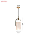 DecorBites™ Gradient Glass Pendant Light: Modern Nordic Hanging Fixture for Bedside Living Dining Decor