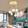 DecorBites™ Kids Ceiling Chandelier: Modern LED Pendant Light for Girls' Bedroom Decor