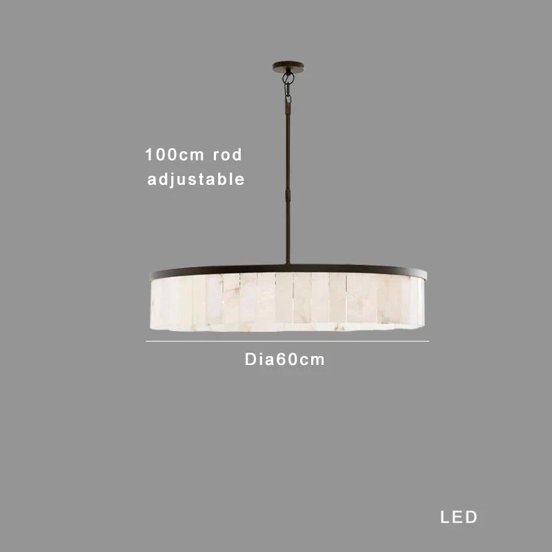 DecorBites™ Gold Marble Ceiling Pendant Light Round Elegant Luxury Hanging Lamp