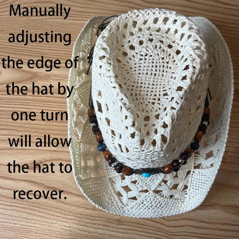 Vintage Boho Beach Straw Hat