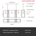DecorBites™ Crystal LED Chandelier: Modern Luxury Dining Room Kitchen Lighting Fixtures