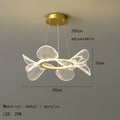 DecorBites™ LED Flower Chandelier: Luxury Acrylic Pendant Lamp for Modern Living, Bedroom, Kitchen, Dining Room