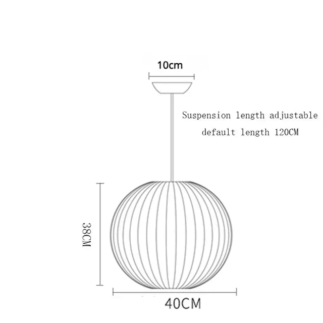 DecorBites™ Elegant Silk Designer Pendant Lamp for Home & Hospitality Lighting