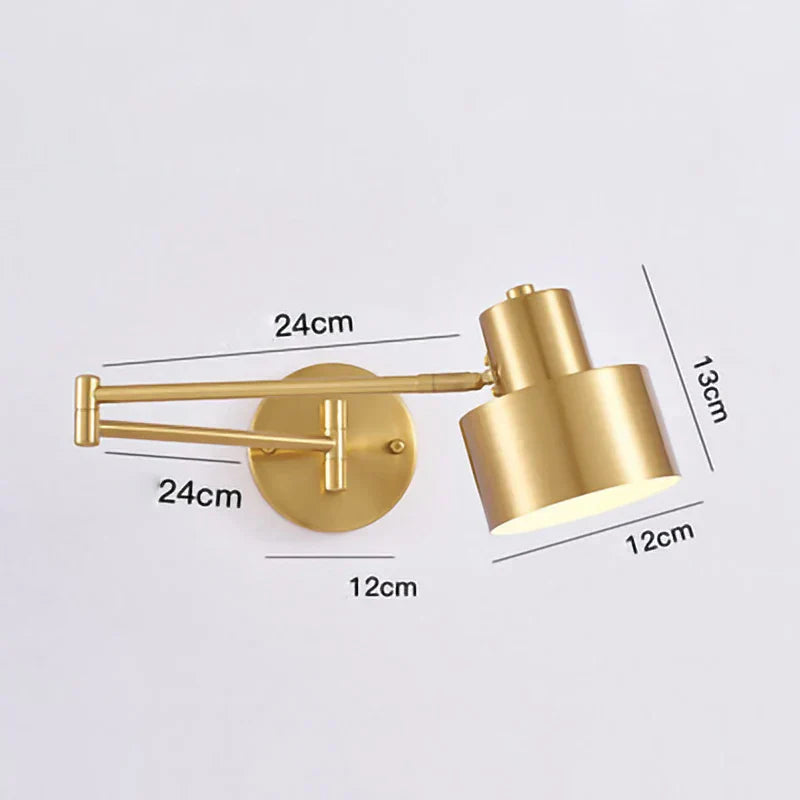DecorBites™ Adjustable E27 LED Wall Lamp Sconces Indoor Lighting Home Decor Bedroom Fixture