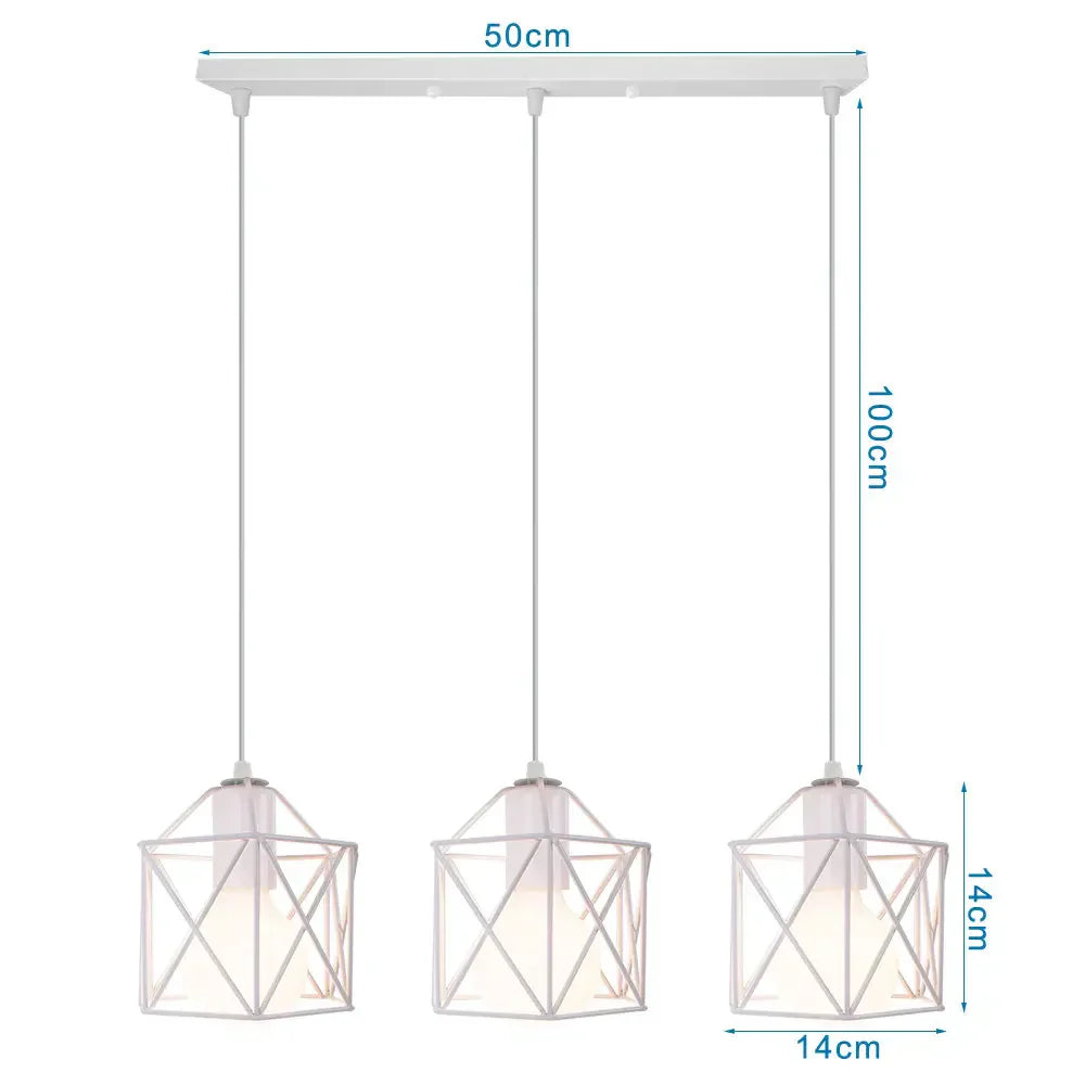 DecorBites™ Industrial Wood Pendant Chandelier for Dinning Living Room Kitchen LED Fixture