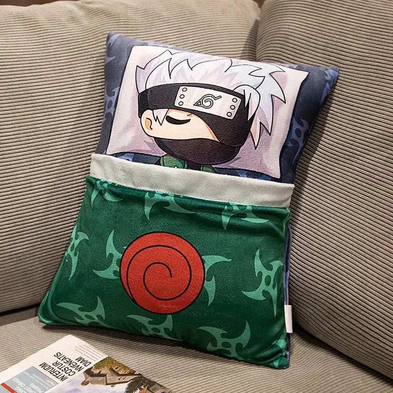 Naruto Anime Plush Pillow: Kakashi & Naruto Soft Doll Toy