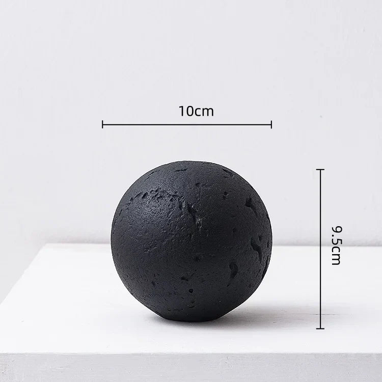 DecorBites™ Geometric Spherical Ceramic Ornaments Moon Home Decoration Accessory